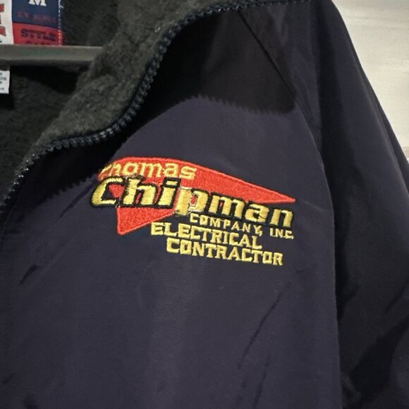 NWT Men’s Game Sportswear Full Zip Blue Bomber Jacket Men’s Size M Fleece Warm - Picture 3 of 9